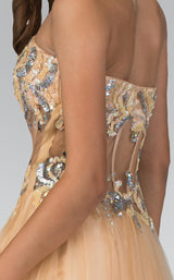 4 of 4 Elizabeth K GL1045 Dress Nude