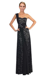 1 of 10 Elizabeth K GL1049 Dress Black