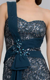 9 of 10 Elizabeth K GL1049 Dress Teal