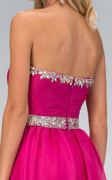 6 of 6 Elizabeth K GL1058 Dress Fuchsia