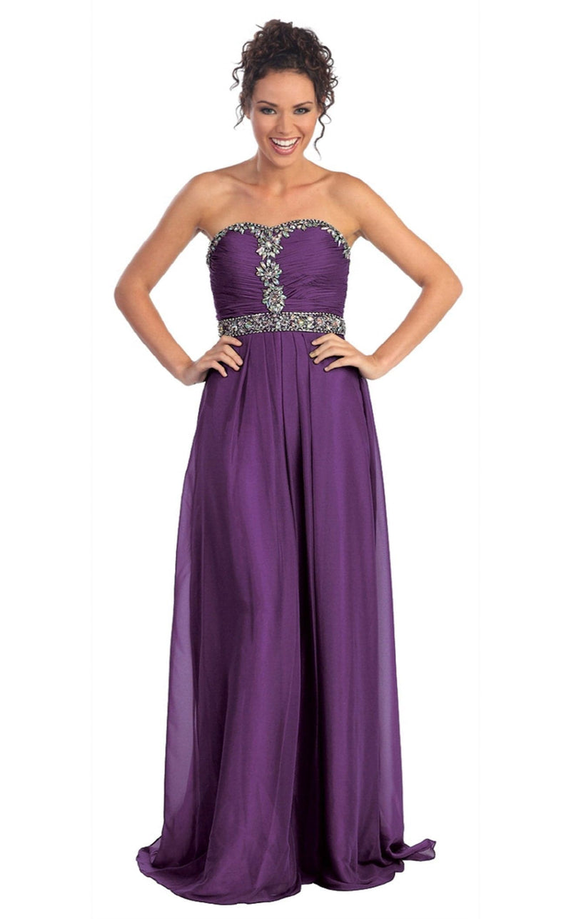 Elizabeth K GL1058 Dress Purple