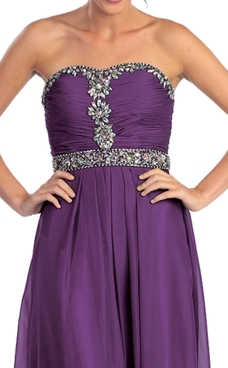 Elizabeth K GL1058 Dress Purple