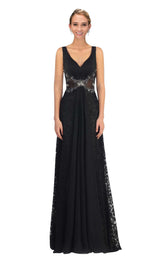 1 of 6 Elizabeth K GL1092 Dress Black