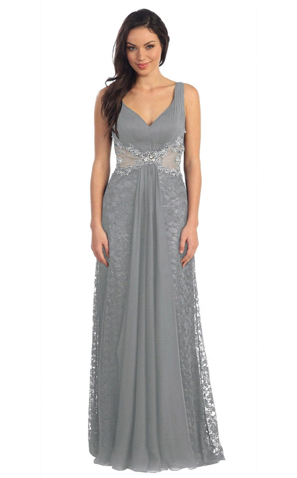 Elizabeth K GL1092 Dress Silver