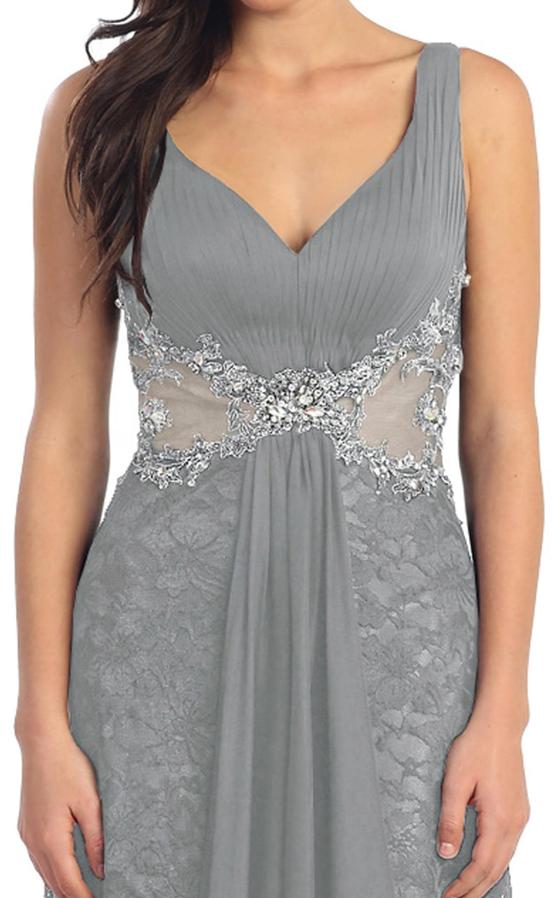 Elizabeth K GL1092 Dress Silver