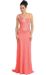 Elizabeth K GL1093 Dress Coral