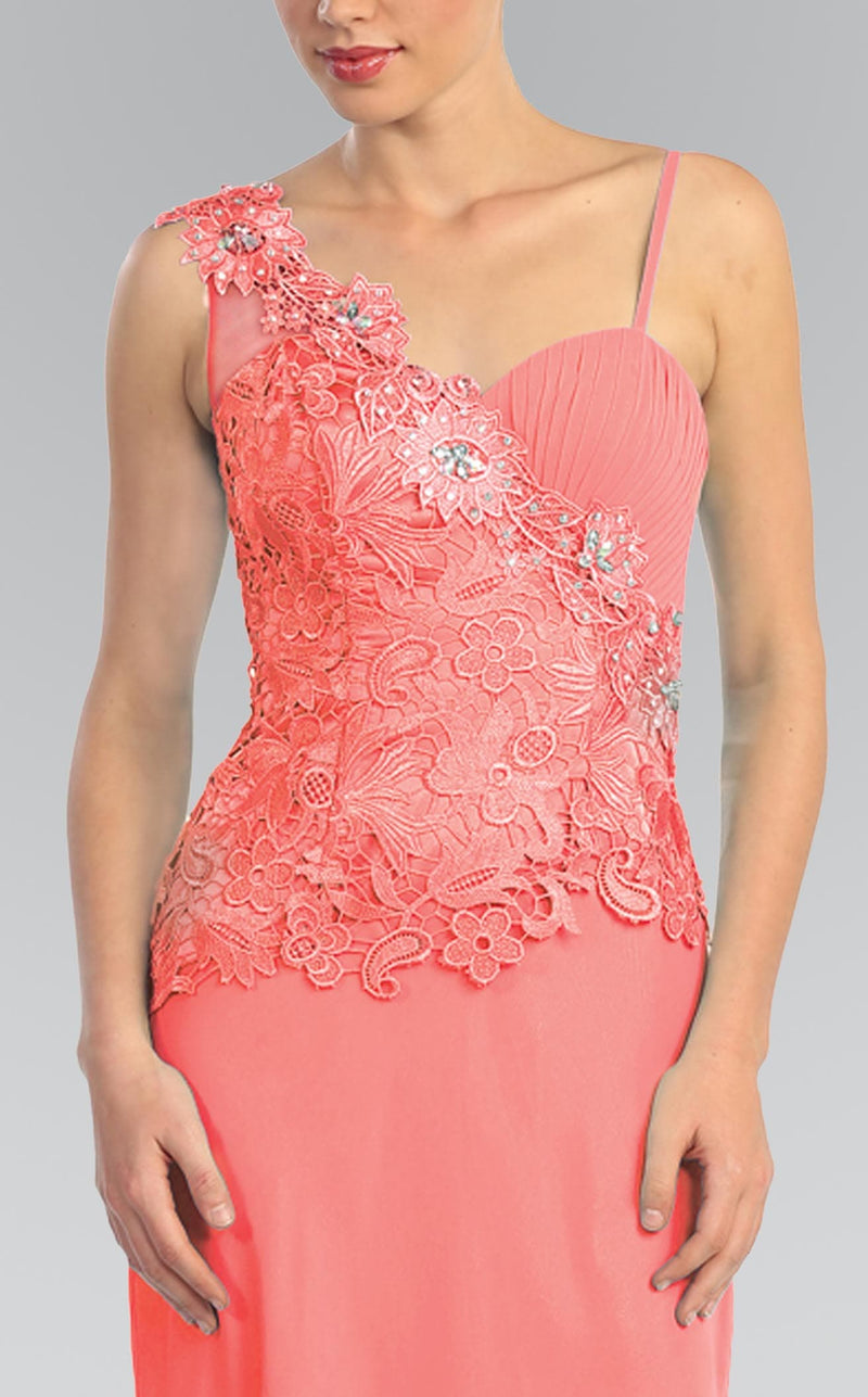 Elizabeth K GL1093 Dress Coral