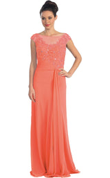 1 of 8 Elizabeth K GL1100 Dress Coral