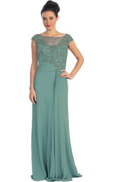 2 of 8 Elizabeth K GL1100 Dress Slate-Blue