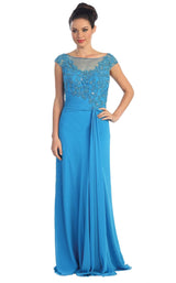 3 of 8 Elizabeth K GL1100 Dress Turquoise