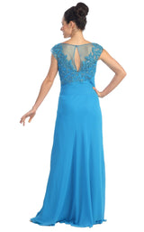 4 of 8 Elizabeth K GL1100 Dress Turquoise