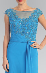 7 of 8 Elizabeth K GL1100 Dress Turquoise