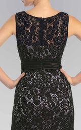 7 of 7 Elizabeth K GL1101 Dress Black-Silver