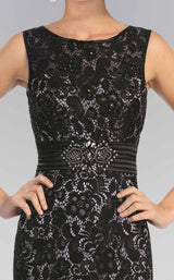 5 of 7 Elizabeth K GL1101 Dress Black-Silver