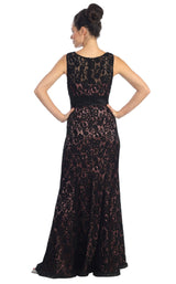 4 of 7 Elizabeth K GL1101 Dress Black-Dark-Rose