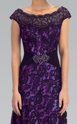 2 of 2 Elizabeth K GL1102 Dress Black-Purple