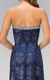 6 of 6 Elizabeth K GL1103 Dress Royal-Blue