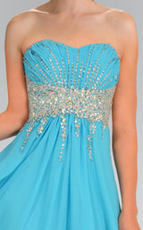 Elizabeth K GL1118 Dress Turquoise