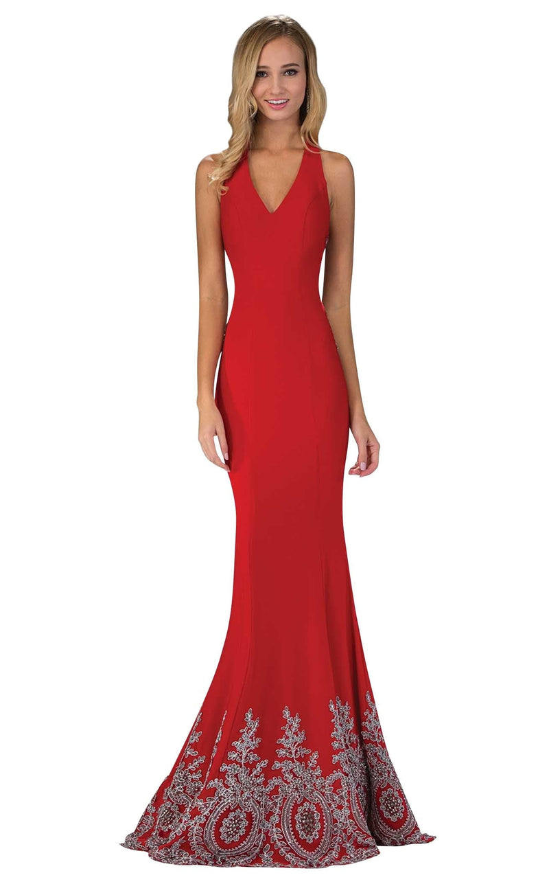 Elizabeth K GL1325 Dress Red