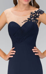 2 of 3 Elizabeth K GL1332 Dress Navy