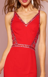 3 of 4 Elizabeth K GL1359 Dress Red