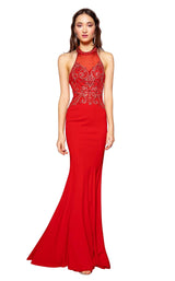 1 of 6 Elizabeth K GL1373 Dress Red