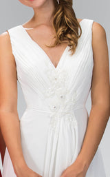 6 of 6 Elizabeth K GL1378 Dress White