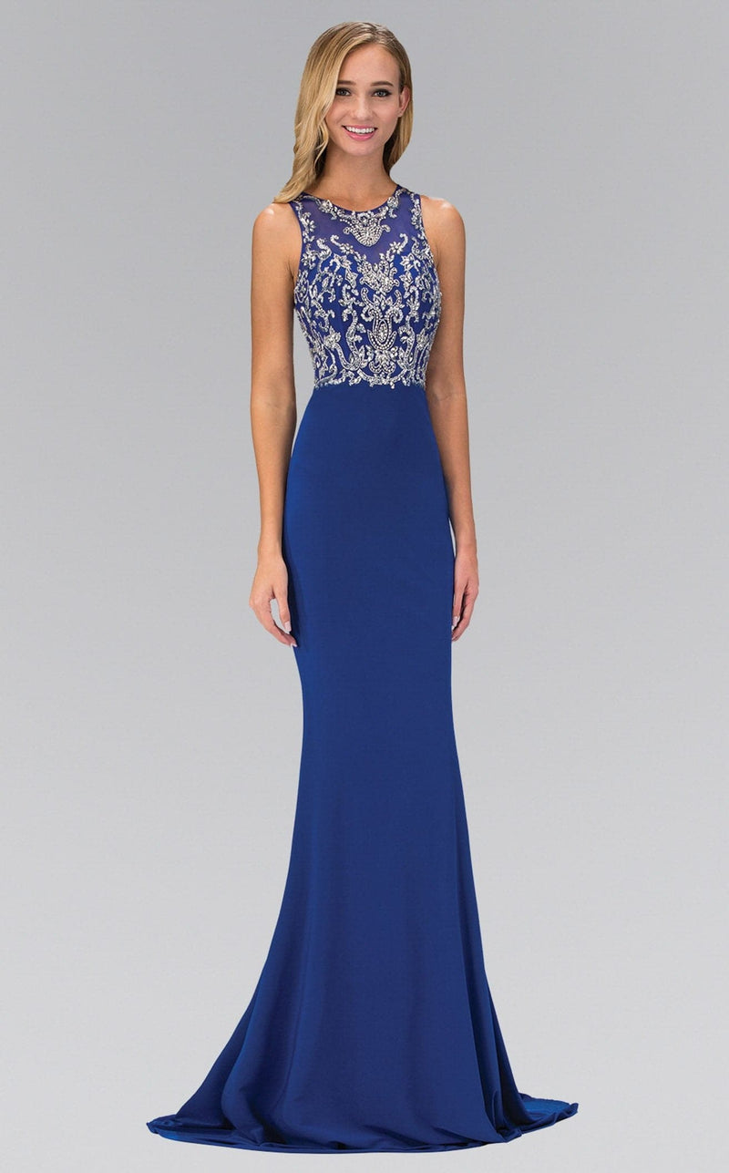 Elizabeth K GL1385 Dress Royal-Blue