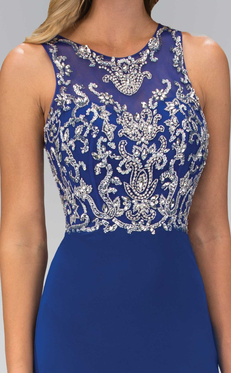 Elizabeth K GL1385 Dress Royal-Blue