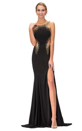 1 of 6 Elizabeth K GL1399 Dress Black