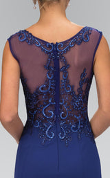 6 of 6 Elizabeth K GL1411 Dress Royal-Blue