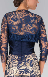 4 of 4 Elizabeth K GL1419 Dress Navy