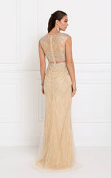 2 of 3 Elizabeth K GL1503 Dress Champagne