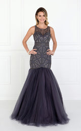 1 of 4 Elizabeth K GL1510 Dress Charcoal