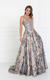 1 of 3 Elizabeth K GL1511 Dress Silver