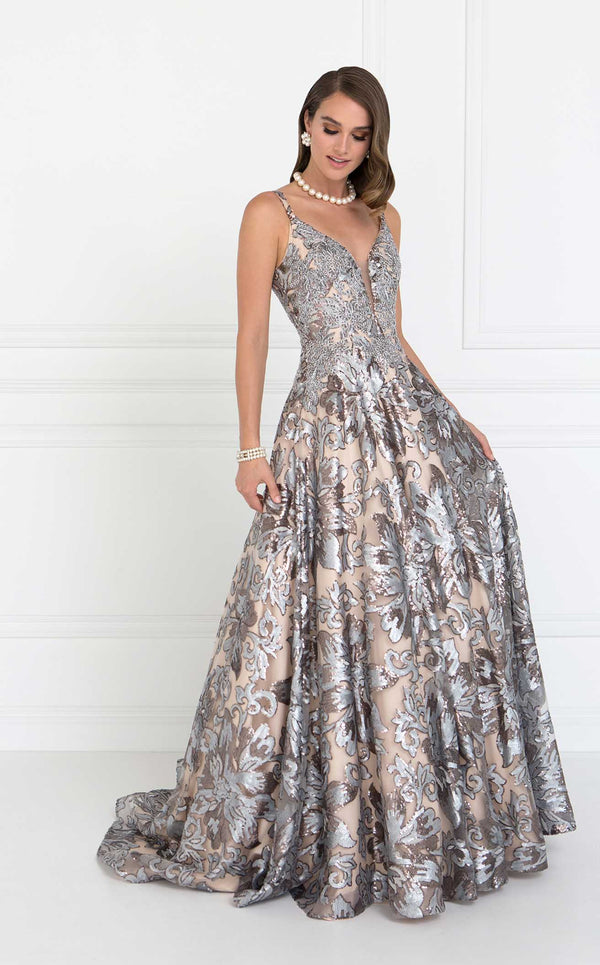 Elizabeth K GL1511 Dress Silver