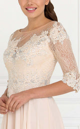 6 of 8 Elizabeth K GL1528 Dress Champagne