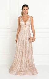1 of 6 Elizabeth K GL1575 Dress Champagne