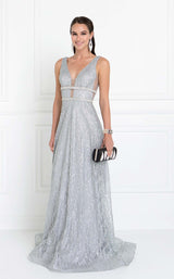 2 of 6 Elizabeth K GL1575 Dress Silver