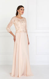 1 of 7 Elizabeth K GL1580 Dress Champagne