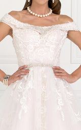 3 of 3 Elizabeth K GL1589 Dress Ivory-Champagne