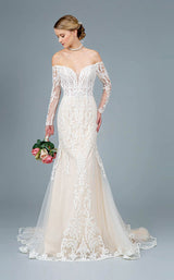 1 of 4 GLS by Gloria GL1801 Dress Ivory-Cream