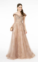 1 of 4 GLS by Gloria GL1806 Dress Champagne