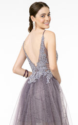 4 of 4 GLS by Gloria GL1807 Dress Purple-Silver