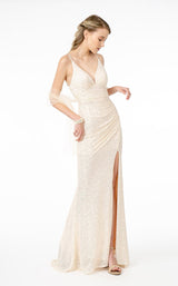 1 of 4 Elizabeth K GL1814 Dress Champagne