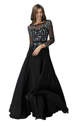 1 of 6 Elizabeth K GL2057 Dress Black