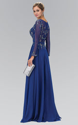 4 of 6 Elizabeth K GL2057 Dress Royal-Blue