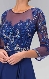 3 of 4 Elizabeth K GL2127 Dress Royal-Blue