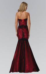 Elizabeth K GL2141 Dress Black-Red