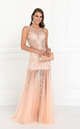 2 of 3 Elizabeth K GL2153 Dress Peach